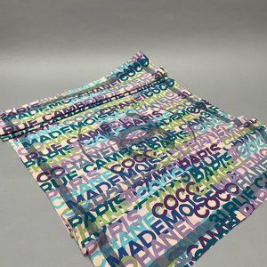 COCO CHANEL 31 Rue Cambon Pastel Oversized Silk Scarf / Shawl 62” x 27” with Box